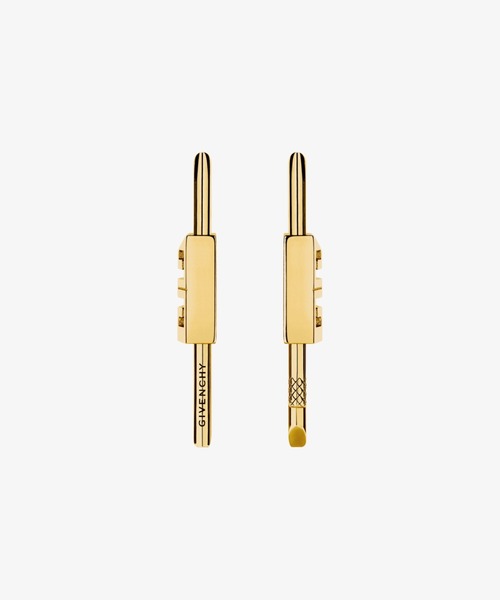 GIVENCHY（ジバンシイ）の「LOCK SMALL GOLDEN EARRINGS（イヤリング・メンズ・イエローゴールド・FREE）」の2枚目の写真