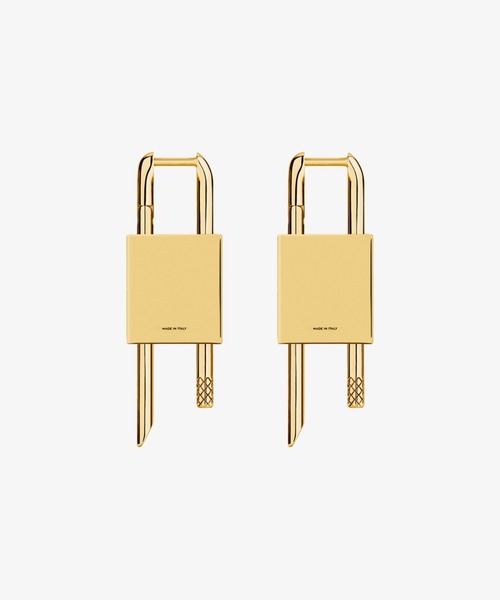 GIVENCHY（ジバンシイ）の「LOCK SMALL GOLDEN EARRINGS（イヤリング・メンズ・イエローゴールド・FREE）」の4枚目の写真