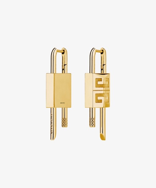GIVENCHY（ジバンシイ）の「LOCK SMALL GOLDEN EARRINGS（イヤリング・メンズ・イエローゴールド・FREE）」の3枚目の写真