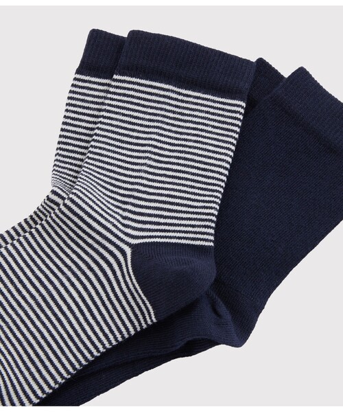 PETIT BATEAU（プチバトー）の「ソックス２枚組（ソックス/靴下・キッズ・その他・8Y-10Y/5-6Y/3-4Y/12Y-14Y）」の2枚目の写真