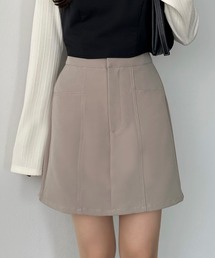 ステッチミニスカート(ペチパンツ付き)
