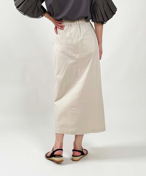 PICCIN（ピッチン）の「ストレッチシャンブレーマリンスカート（スカート・レディース・ネイビー/ベージュ/ブルー・S/M/L）」の6枚目の写真