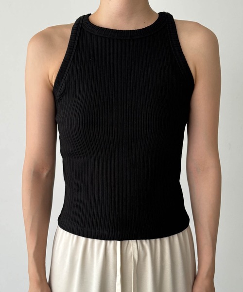 CANAL JEAN（キャナルジーン）の「El mar　ランダムリブタンクトップ（タンクトップ・レディース・ブラック/レッド・ONE SIZE）」の18枚目の写真