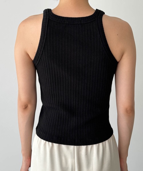 CANAL JEAN（キャナルジーン）の「El mar　ランダムリブタンクトップ（タンクトップ・レディース・ブラック/レッド・ONE SIZE）」の20枚目の写真