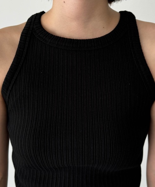 CANAL JEAN（キャナルジーン）の「El mar　ランダムリブタンクトップ（タンクトップ・レディース・ブラック/レッド・ONE SIZE）」の21枚目の写真