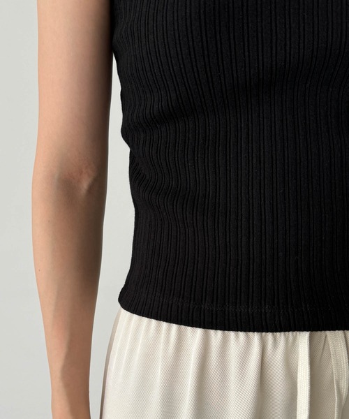 CANAL JEAN（キャナルジーン）の「El mar　ランダムリブタンクトップ（タンクトップ・レディース・ブラック/レッド・ONE SIZE）」の22枚目の写真