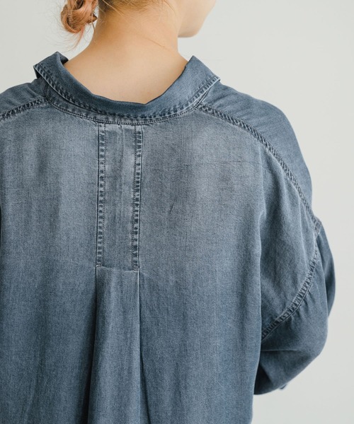 ITEMS URBANRESEARCH（アイテムズ アーバンリサーチ）の「テンセルデニムワンピース（ワンピース・レディース・ネイビー/ブルー・FREE）」の20枚目の写真