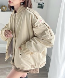 《Javaジャバコラボ》カジュアル派のマストアイテム。オーバーサイズ ミリタリーMA-1アウター
