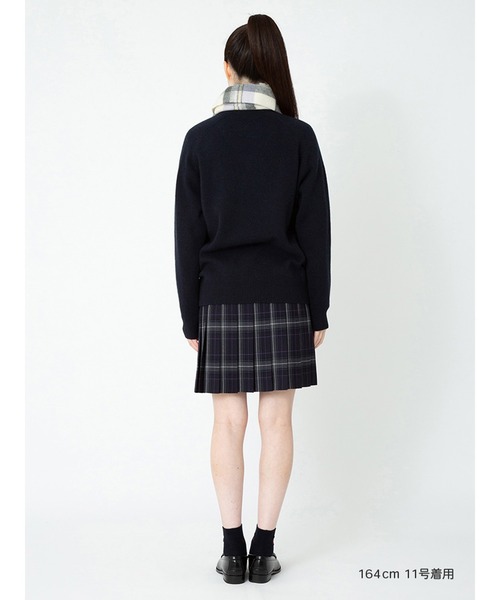 EASTBOY(イーストボーイ)の「マフラー チェック 【ミルキーグレープ女神】通学 スクール(マフラー・キッズ・ホワイト系・F)」の9枚目の写真