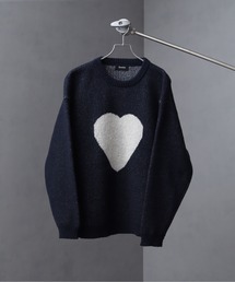 Art re A select（アトリエセレクト）の「総柄モヘアライクニットクルーネックセーター（ニット/セーター）」