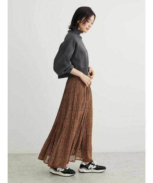 KBF(ケイビーエフ)の「KBF2wayクロップドスウェットライクプルオーバー(スウェット・レディース・オレンジ/チャコールグレー/グリーン・FREE)」の14枚目の写真