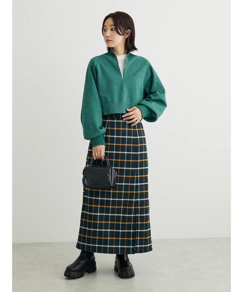 KBF(ケイビーエフ)の「KBF2wayクロップドスウェットライクプルオーバー(スウェット・レディース・オレンジ/チャコールグレー/グリーン・FREE)」の18枚目の写真