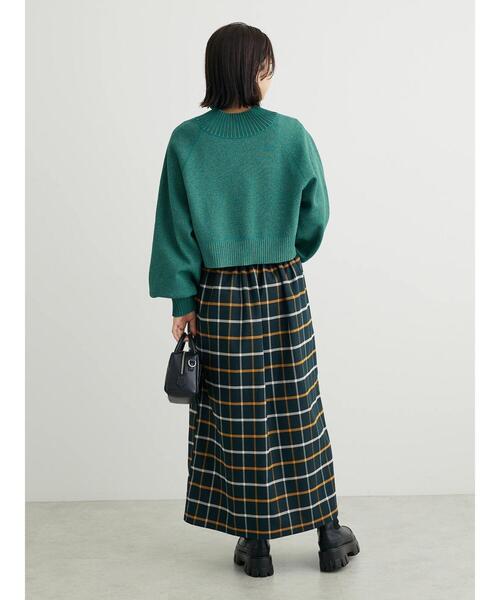 KBF(ケイビーエフ)の「KBF2wayクロップドスウェットライクプルオーバー(スウェット・レディース・オレンジ/チャコールグレー/グリーン・FREE)」の20枚目の写真