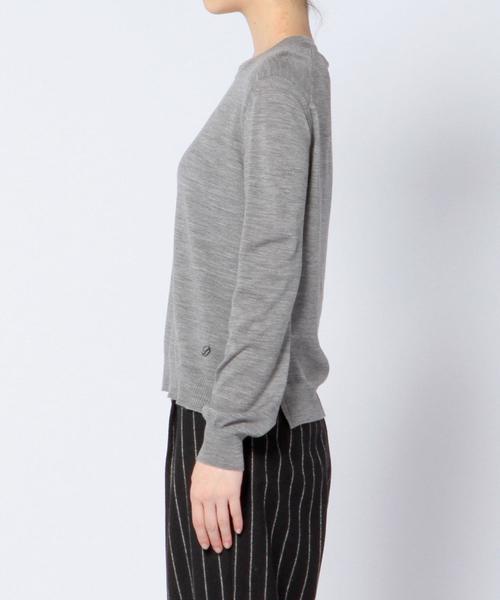 Drawer（ドゥロワー）の「DRAWER ICON クルーネック（ニット/セーター・レディース・ライトグレー/ベージュ/レッド・2/1）」の5枚目の写真