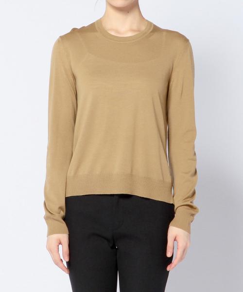 Drawer（ドゥロワー）の「DRAWER ICON クルーネック（ニット/セーター・レディース・ライトグレー/ベージュ/レッド・2/1）」の11枚目の写真