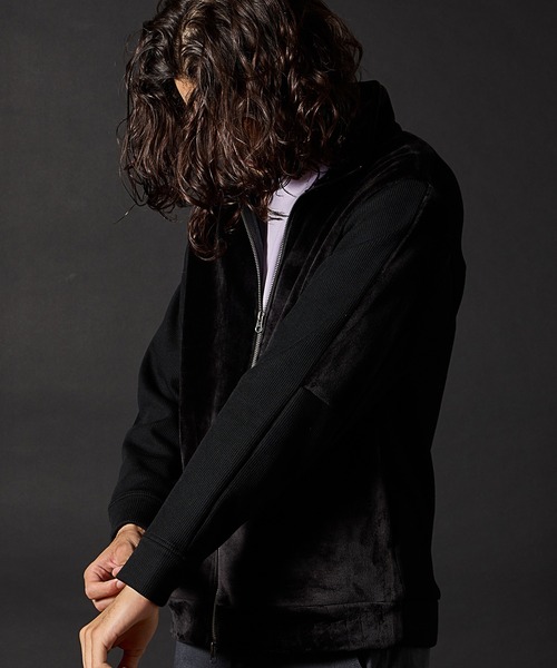 RATTLE TRAP(ラトルトラップ)の「フリースボンディングジップブルゾン(ブルゾン・メンズ・ブラック/ベージュ・LL/L/M)」の15枚目の写真