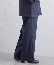 WHIMSIC | 【UNISEX/サイズ展開あり/SETUP対応】パイピングドレスパンツ(スラックス)