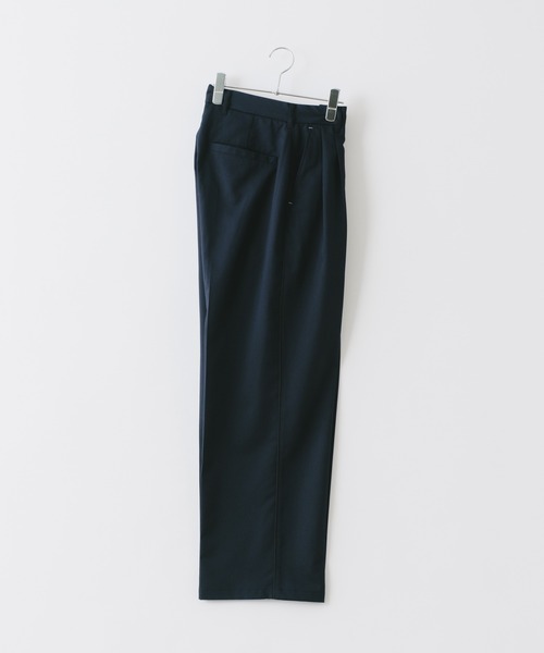 WHIMSIC（ウィムジック）の「【UNISEX/サイズ展開あり/SETUP対応】パイピングドレスパンツ（スラックス・メンズ・グレー/ネイビー・2/1）」の4枚目の写真