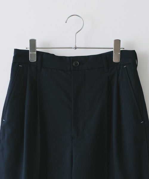 WHIMSIC（ウィムジック）の「【UNISEX/サイズ展開あり/SETUP対応】パイピングドレスパンツ（スラックス・メンズ・グレー/ネイビー・2/1）」の6枚目の写真