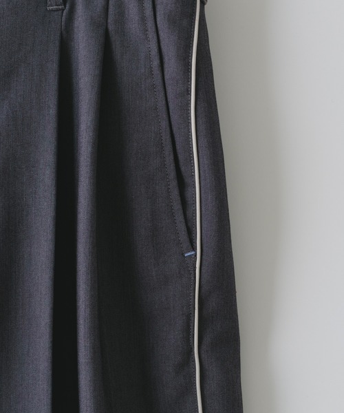 WHIMSIC（ウィムジック）の「【UNISEX/サイズ展開あり/SETUP対応】パイピングドレスパンツ（スラックス・メンズ・グレー/ネイビー・2/1）」の14枚目の写真