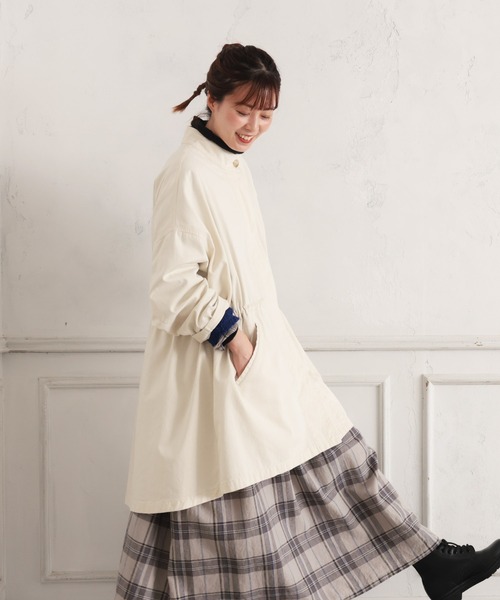 soulberry(ソウルベリー)の「白いモッズコート(モッズコート・レディース・キナリ・M/L/LL/3L/4L)」の19枚目の写真
