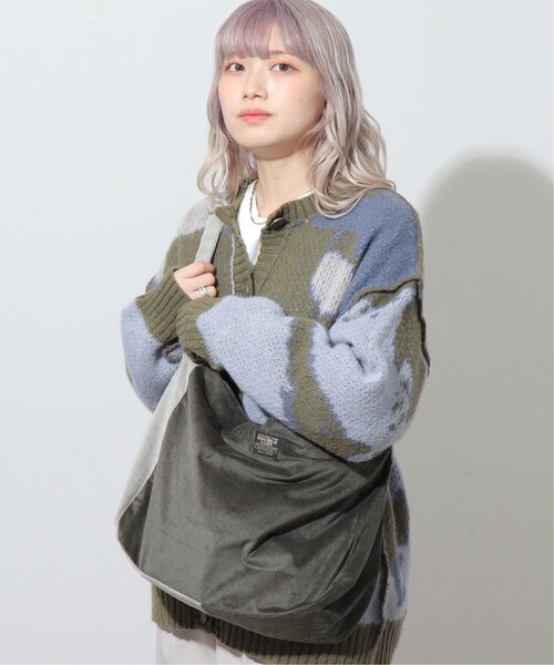 DOUBLE NAME（ダブルネーム）の「コーデュロイBIGショルダーバッグ（ショルダーバッグ・レディース・ブラック/カーキ/ベージュ・FREE）」の18枚目の写真
