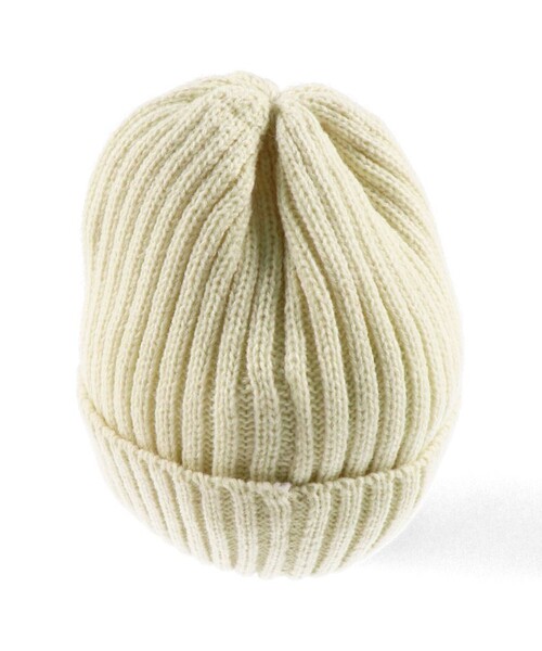 BRANSHES（ブランシェス）の「シンプルニットワッチ（ニットキャップ/ビーニー・キッズ・オレンジ/グリーン/ブラック/杢グレー/アイボリー・M/S/L）」の8枚目の写真