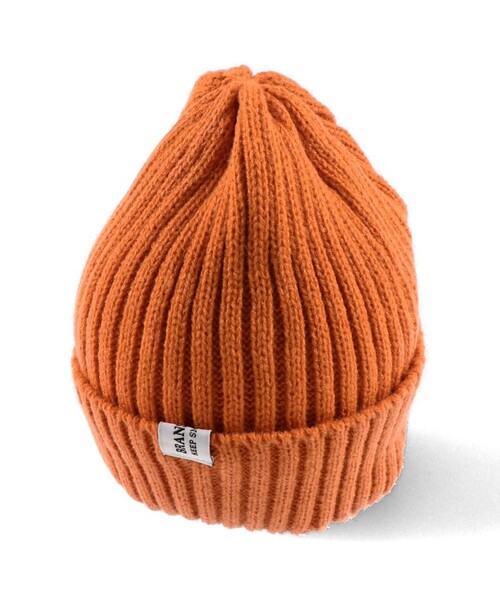 BRANSHES（ブランシェス）の「シンプルニットワッチ（ニットキャップ/ビーニー・キッズ・オレンジ/グリーン/ブラック/杢グレー/アイボリー・M/S/L）」の21枚目の写真