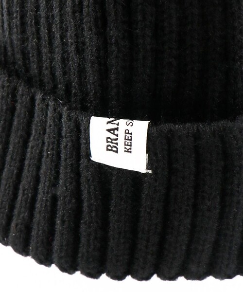 BRANSHES（ブランシェス）の「シンプルニットワッチ（ニットキャップ/ビーニー・キッズ・オレンジ/グリーン/ブラック/杢グレー/アイボリー・M/S/L）」の13枚目の写真