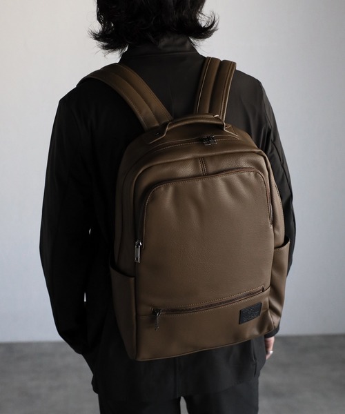 【セール】【グッシオ ウォーモ】PUレザー型押しビジネスリュック A4対応（ビジネスバッグ）｜GUSCIO UOMO（グッシオ ウォーモ）