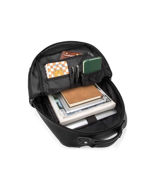 GUSCIO UOMO（グッシオ ウォーモ）の「【グッシオ ウォーモ】PUレザー型押しビジネスリュック　A4対応（ビジネスバッグ・メンズ・ネイビー/ブラック/グレー/カーキ・FREE）」の22枚目の写真
