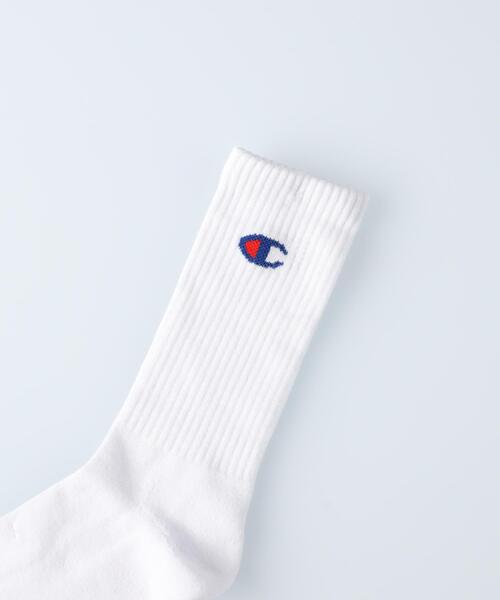 Champion(チャンピオン)の「Champion(チャンピオン)【3足セット】ハーフパイルムジロングソックス(ソックス/靴下・メンズ・オフホワイト/ブラック・M/L)」の21枚目の写真