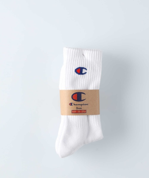 Champion(チャンピオン)の「【Champion】ハーフパイル3ソックスRムジ(ソックス/靴下・メンズ・オフホワイト/ブラック・M/L)」の9枚目の写真