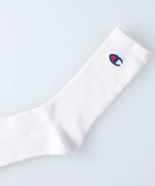 Champion(チャンピオン)の「【Champion】ハーフパイル3ソックスRムジ(ソックス/靴下・メンズ・オフホワイト/ブラック・M/L)」の4枚目の写真