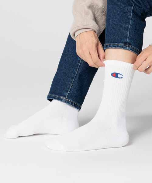 Champion(チャンピオン)の「【Champion】ハーフパイル3ソックスRムジ(ソックス/靴下・メンズ・オフホワイト/ブラック・M/L)」の15枚目の写真