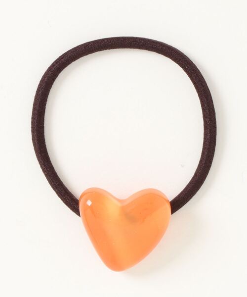 Fun & Daily（ファンアンドデイリー）の「F&D : カラーハートヘアゴム（ヘアゴム・レディース・ベージュ/パープル/アイボリー/イエロー/オレンジ/ブルー・FREE）」の6枚目の写真