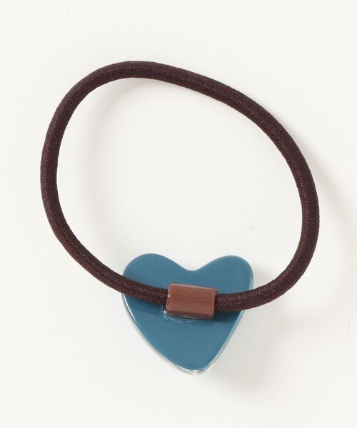 Fun & Daily（ファンアンドデイリー）の「F&D : カラーハートヘアゴム（ヘアゴム・レディース・ベージュ/パープル/アイボリー/イエロー/オレンジ/ブルー・FREE）」の7枚目の写真