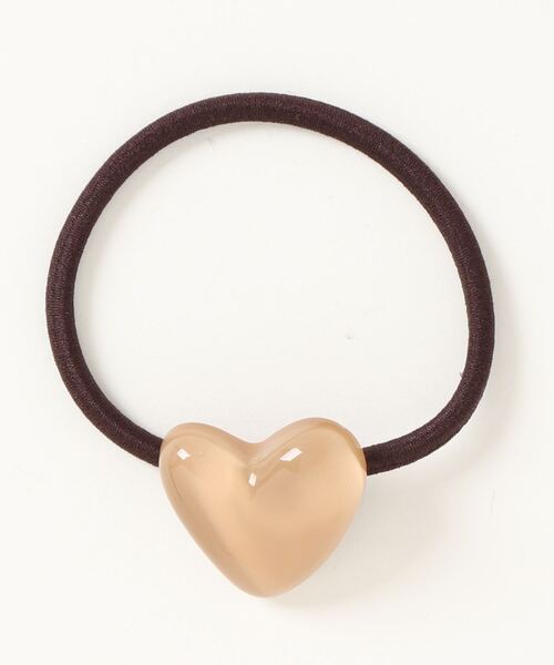 Fun & Daily（ファンアンドデイリー）の「F&D : カラーハートヘアゴム（ヘアゴム・レディース・ベージュ/パープル/アイボリー/イエロー/オレンジ/ブルー・FREE）」の8枚目の写真