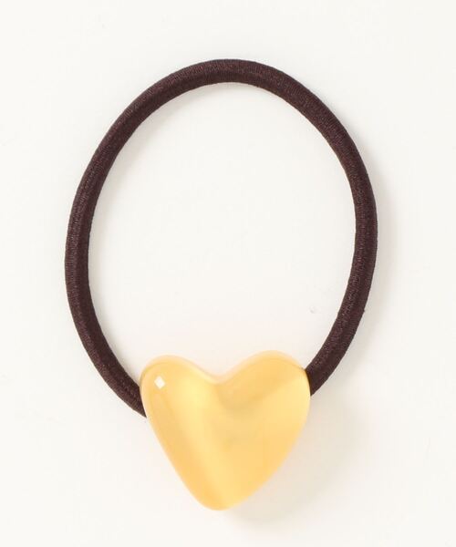 Fun & Daily（ファンアンドデイリー）の「F&D : カラーハートヘアゴム（ヘアゴム・レディース・ベージュ/パープル/アイボリー/イエロー/オレンジ/ブルー・FREE）」の9枚目の写真