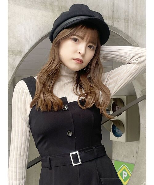 MURUA（ムルーア）の「ウールライクマリンキャップ（キャップ・レディース・ブラウン/ブラック・FREE）」の2枚目の写真