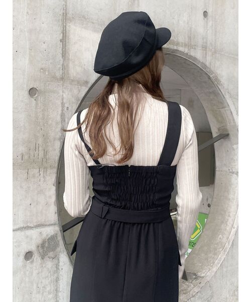 MURUA（ムルーア）の「ウールライクマリンキャップ（キャップ・レディース・ブラウン/ブラック・FREE）」の5枚目の写真