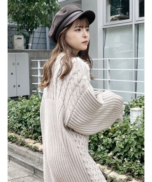 MURUA（ムルーア）の「ウールライクマリンキャップ（キャップ・レディース・ブラウン/ブラック・FREE）」の9枚目の写真