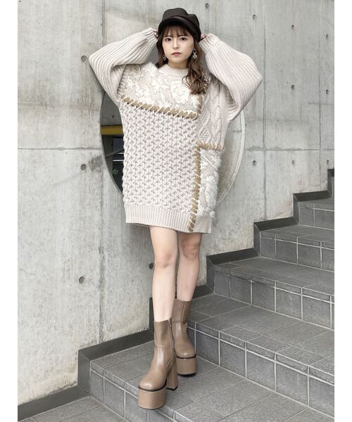 MURUA（ムルーア）の「ウールライクマリンキャップ（キャップ・レディース・ブラウン/ブラック・FREE）」の10枚目の写真