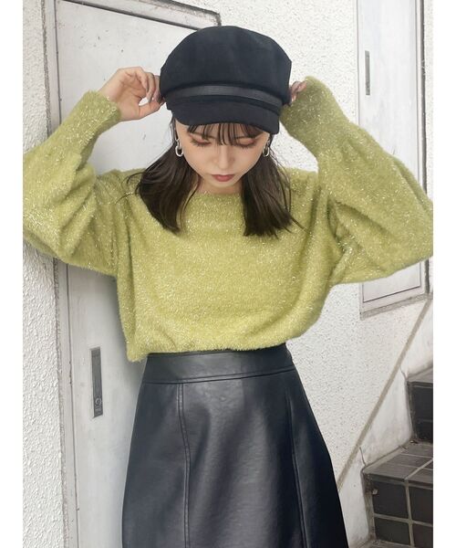 MURUA（ムルーア）の「ウールライクマリンキャップ（キャップ・レディース・ブラウン/ブラック・FREE）」の13枚目の写真