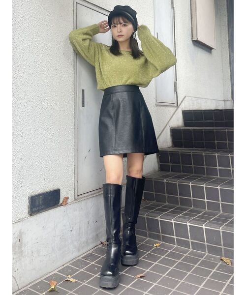 MURUA（ムルーア）の「ウールライクマリンキャップ（キャップ・レディース・ブラウン/ブラック・FREE）」の14枚目の写真