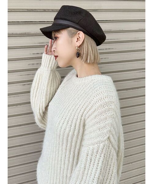 MURUA（ムルーア）の「ウールライクマリンキャップ（キャップ・レディース・ブラウン/ブラック・FREE）」の16枚目の写真