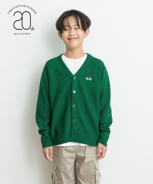 TOWNCRAFT（タウンクラフト）の「『別注』PENNEYS×DOORS　THE FOX VネックCD(KIDS)（カーディガン/ボレロ・キッズ・ブルー系その他/ブラック/ピンク/グリーン・150）」の3枚目の写真