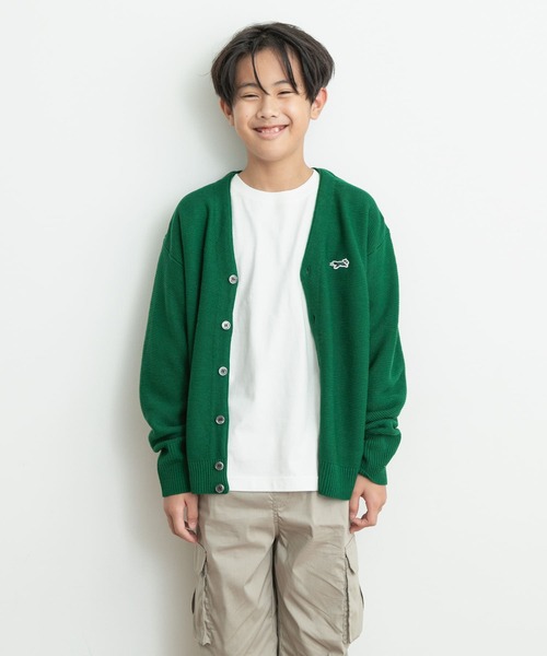 TOWNCRAFT（タウンクラフト）の「『別注』PENNEYS×DOORS　THE FOX VネックCD(KIDS)（カーディガン/ボレロ・キッズ・ブルー系その他/ブラック/ピンク/グリーン・150）」の8枚目の写真