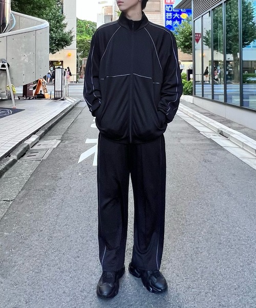 Figments(フィグメンツ)の「パイピングジャージパンツ(その他パンツ・レディース・グレー/ブラック・MEDIUM/LARGE)」の4枚目の写真