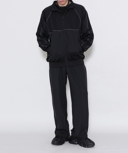 Figments(フィグメンツ)の「パイピングジャージパンツ(その他パンツ・レディース・グレー/ブラック・MEDIUM/LARGE)」の5枚目の写真